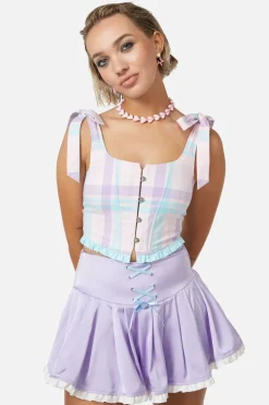 Abyss Tartan Corset