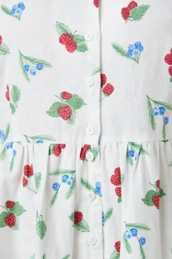 Berry Button Down Dress