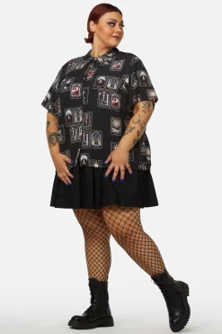 Curve Tarot Spread Printed Shirt