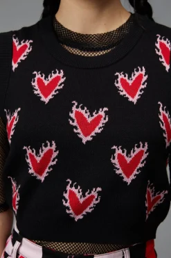 Flamin Hearts Vest