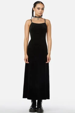 Obsidian Velvet Dress