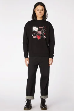 Print Goth Sweater