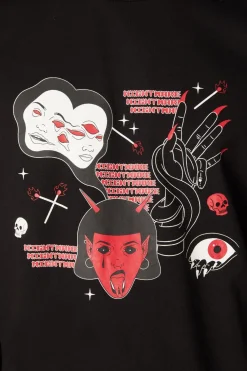 Print Goth Sweater