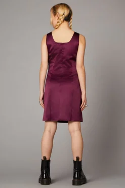 Satin Mini Dress