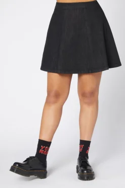 Skater Denim Mini Skirt