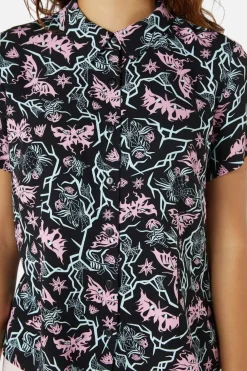 To The Butterflies Printed Blouse